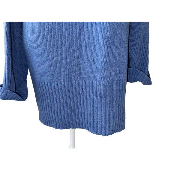 Nobili Vanessa Blue Recycled Cashmere Sweater In GRAFFITE Size L - Picture 11 of 13